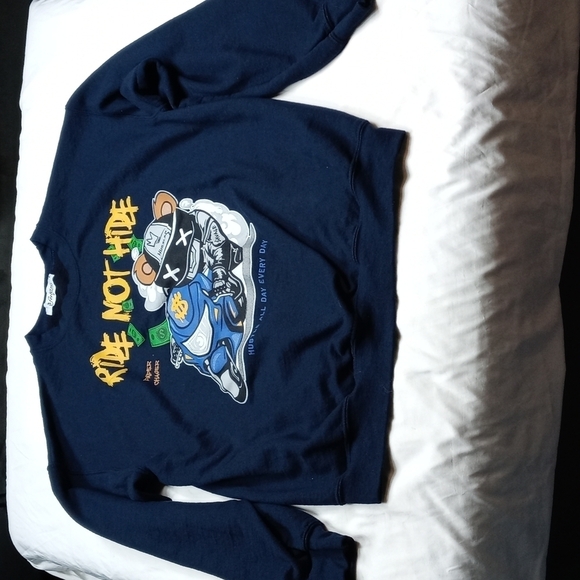 3fortyinc Ride not Hide mens large sweatshirt - Picture 1 of 6